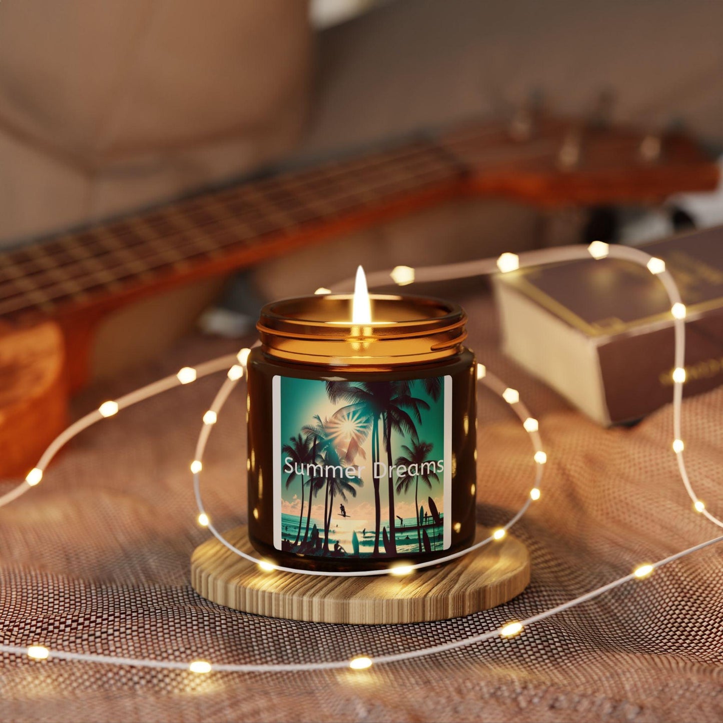 Summer Dreams Scented Soy Candle - Amber Jar (Multi-Size) - ArtElement