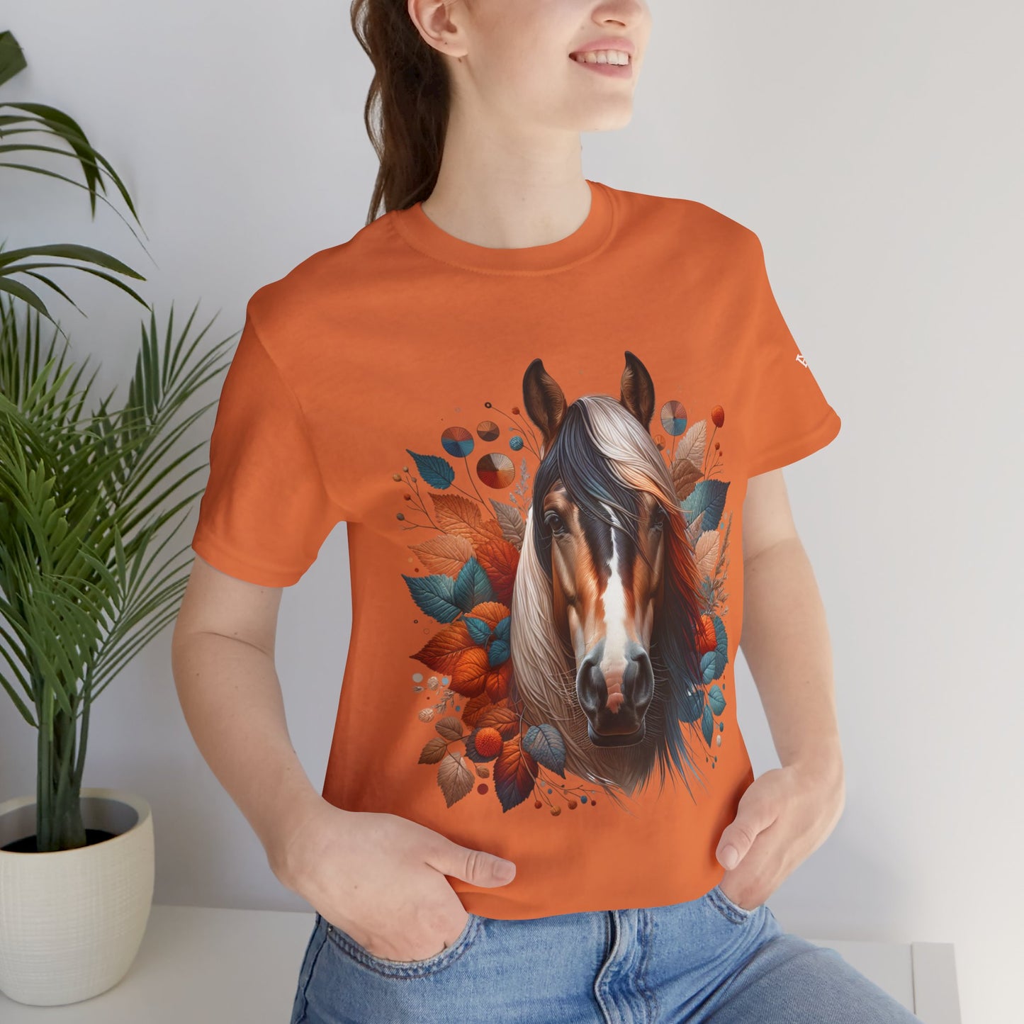 Horse Tee with Fall Autumn Colors