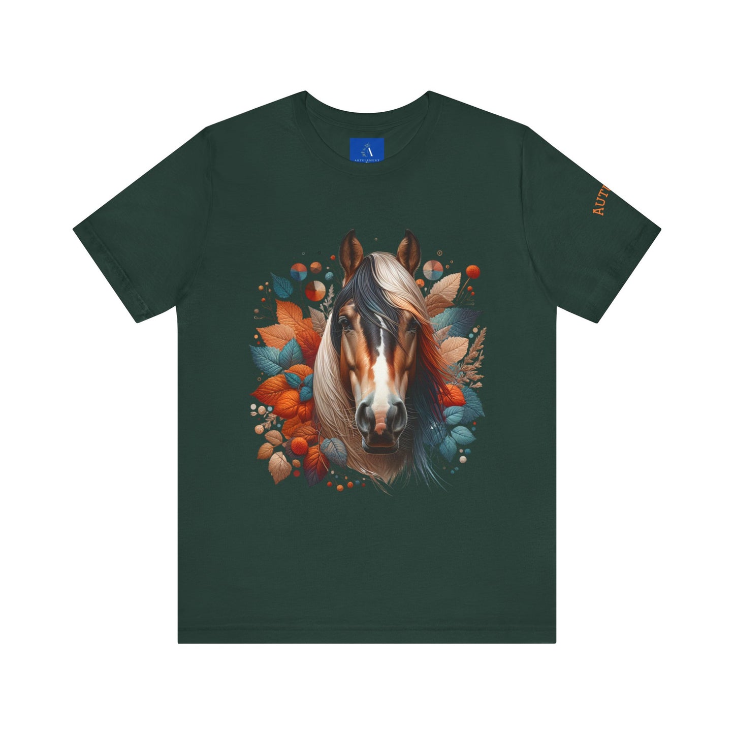 Horse Tee with Fall Autumn Colors