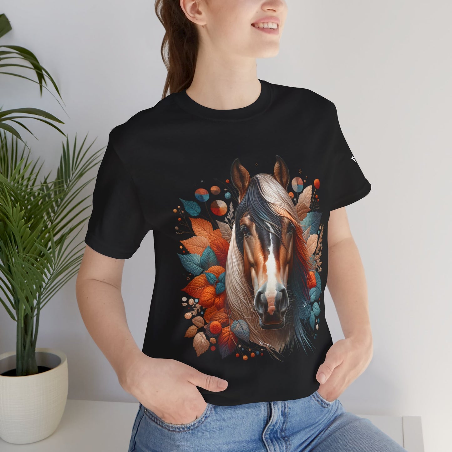 Horse Tee with Fall Autumn Colors
