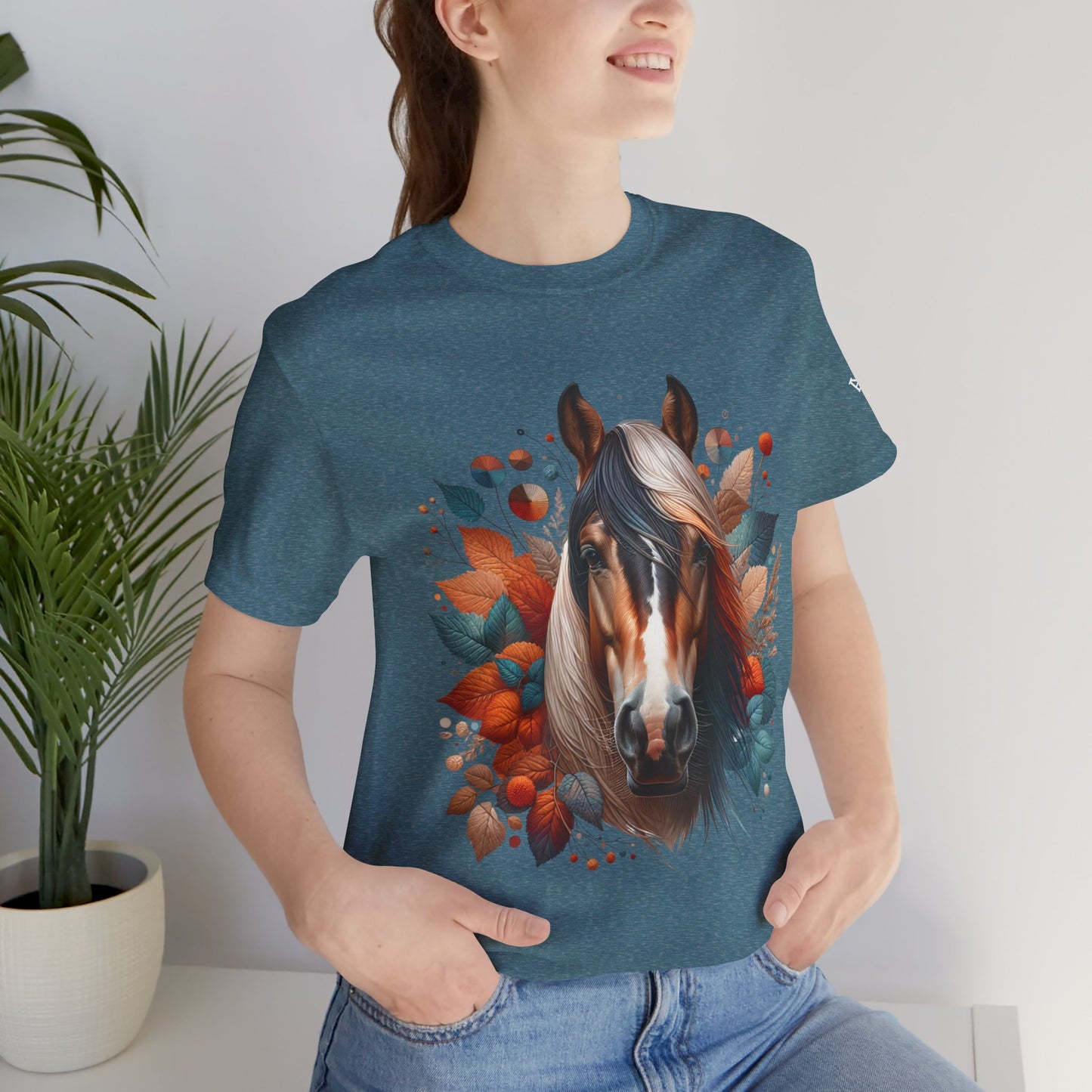 Horse Tee with Fall Autumn Colors