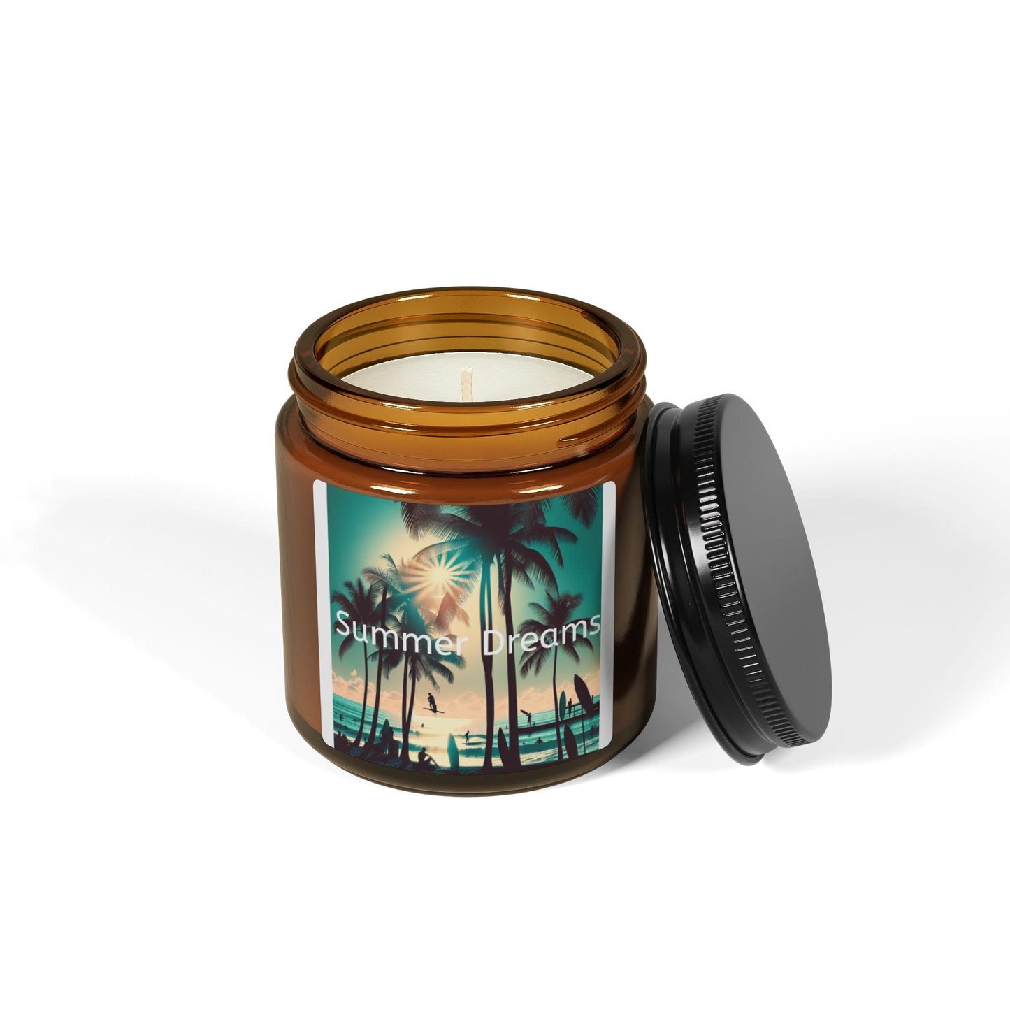 Summer Dreams Scented Soy Candle - Amber Jar (Multi-Size) - ArtElement