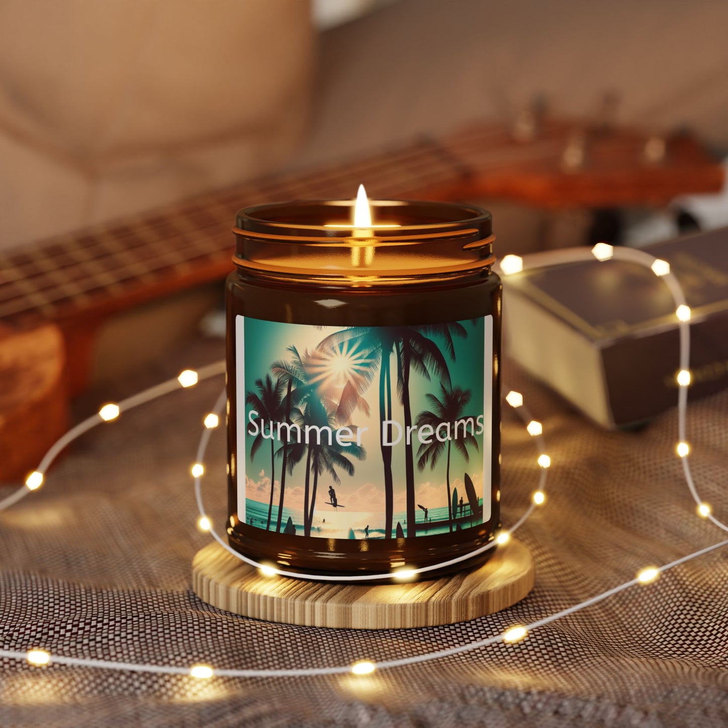 Summer Dreams Scented Soy Candle - Amber Jar (Multi-Size) - ArtElement