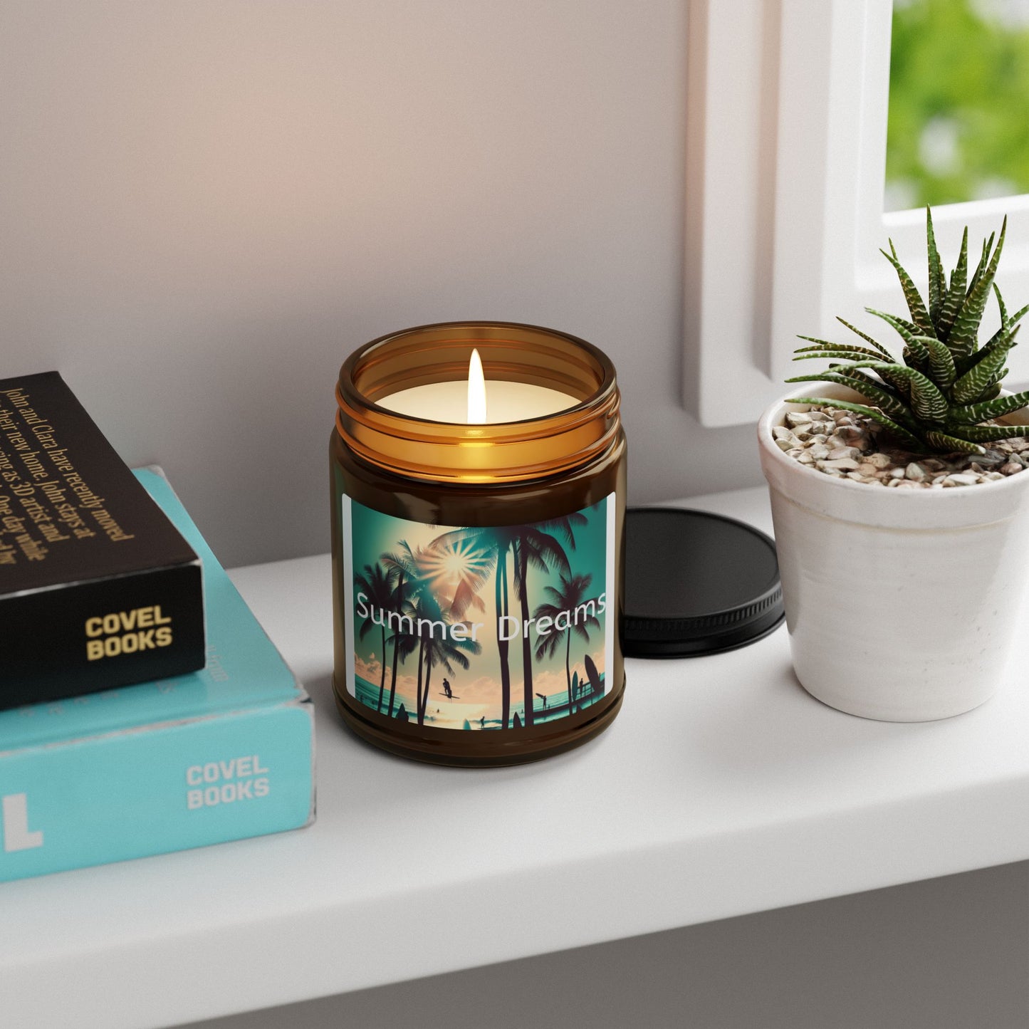 Summer Dreams Scented Soy Candle - Amber Jar (Multi-Size) - ArtElement