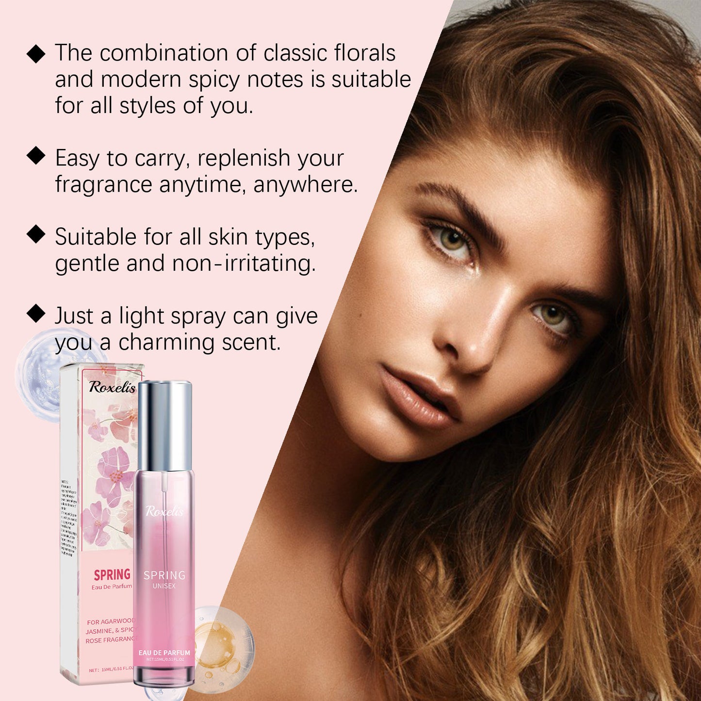 Spring Perfume Spicy Rose Fresh Natural Light Fragrance Portable Fragrance Exudes Personal Charm Perfume - ArtElement