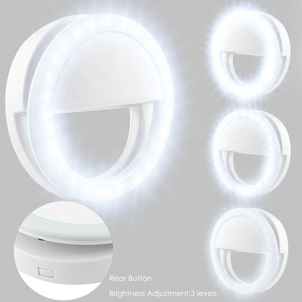 Portable Selfie Ring Light Clip-On | LED Phone Light for Streaming & Photography - ArtElement