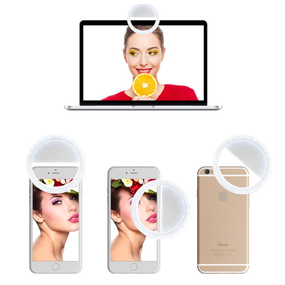 Portable Selfie Ring Light Clip-On | LED Phone Light for Streaming & Photography - ArtElement