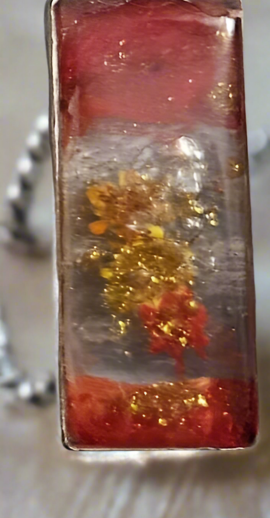 Autumn spice resin necklaces