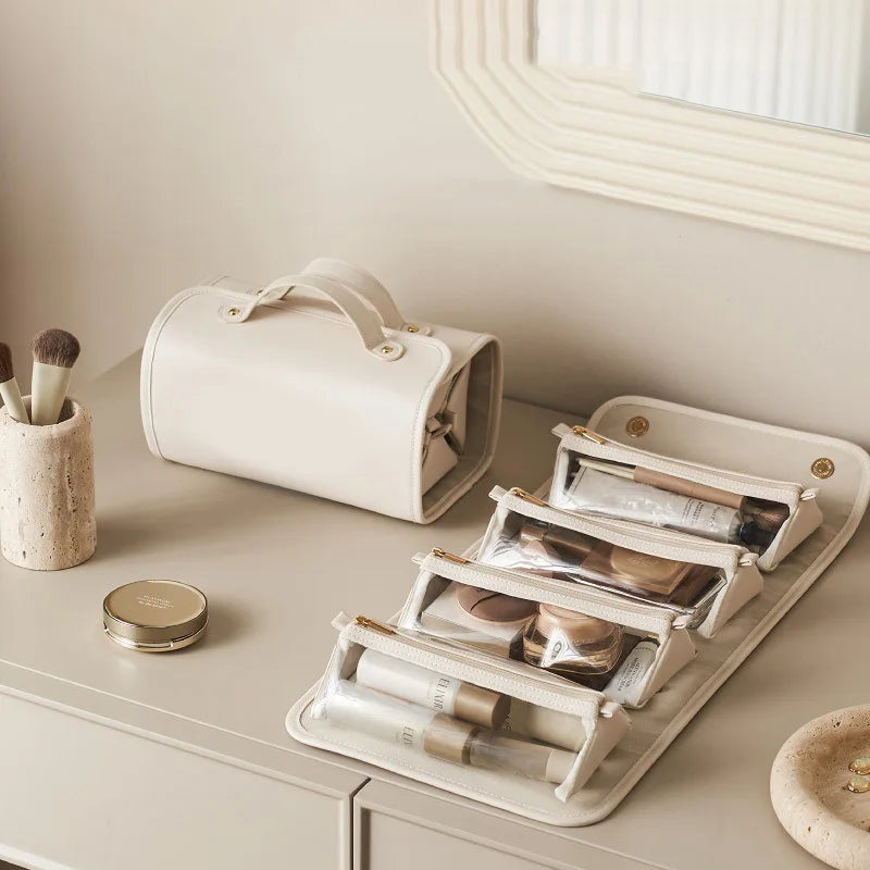 Detachable Cosmetic Bag Portable Large Capacity 4 in 1 Makeup Bags - ArtElement