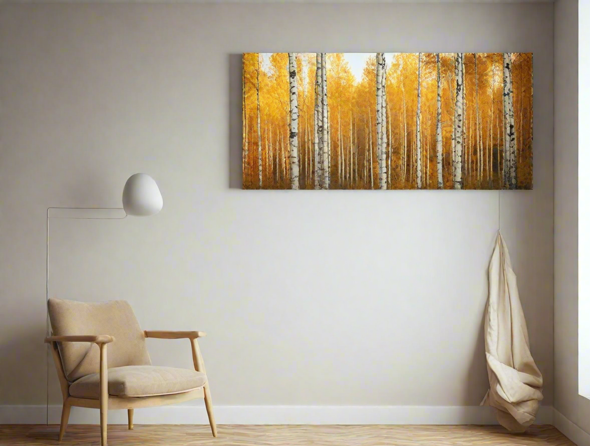 Birch Trees in the Fall : Art Prints