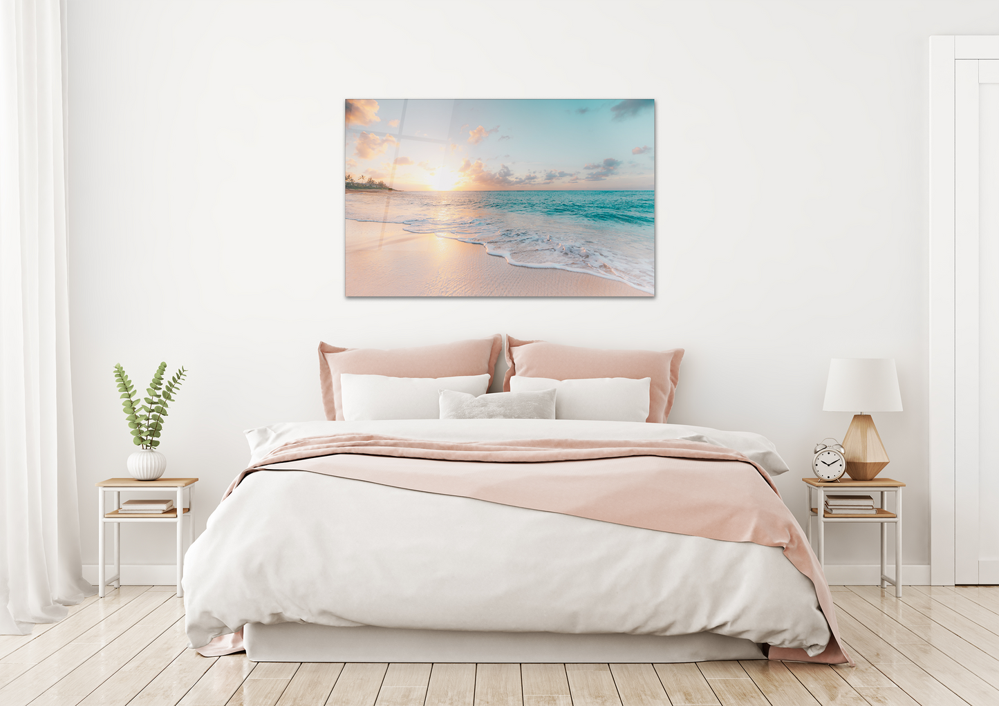 Glass Wall Art -Sea & Waves (18x28 inches - 46x72cm) - ArtElement
