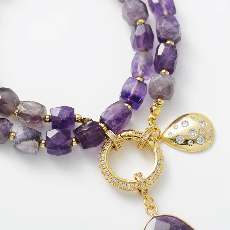Amethyst Crystal Pendant Necklaces - ArtElement
