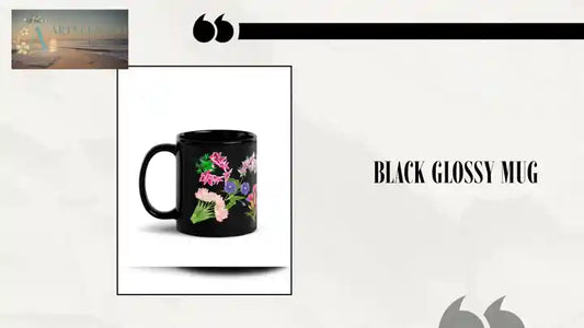 Black Glossy Mug by@Outfy