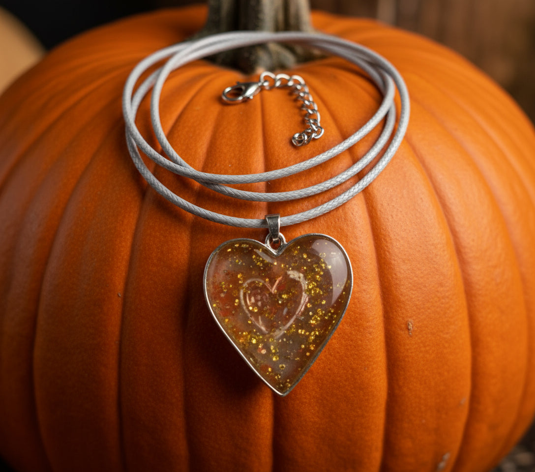 Autumn spice resin necklaces
