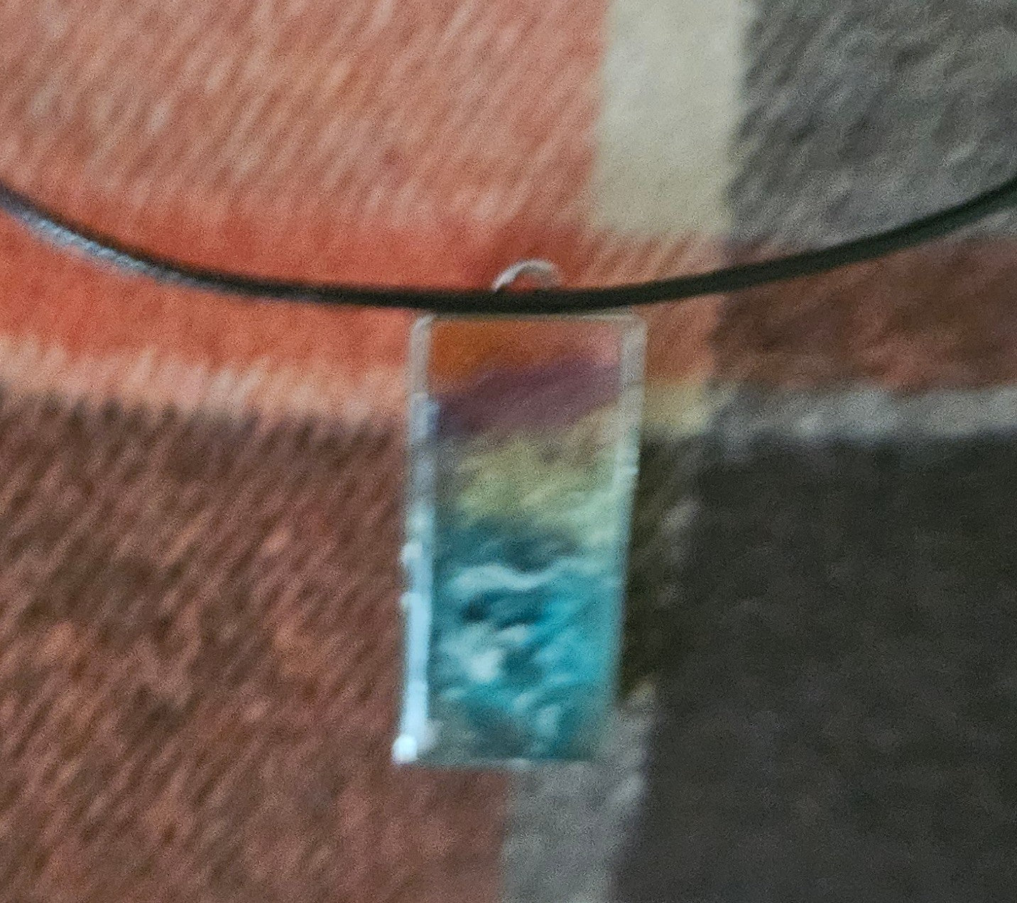 Coastal sunset resin necklaces