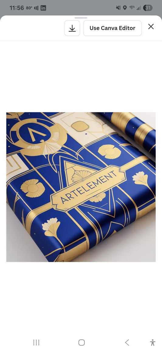 Artelement wrapping paper
