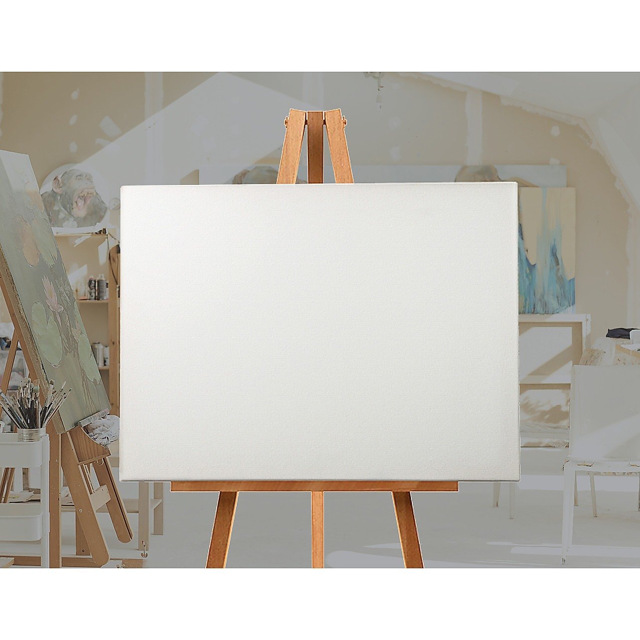 5 pack of 50x60cm Artist Blank Stretched Canvas Canvases Art Large - ArtElement 