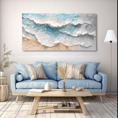 Blaue Ozean Küstenwandkunst