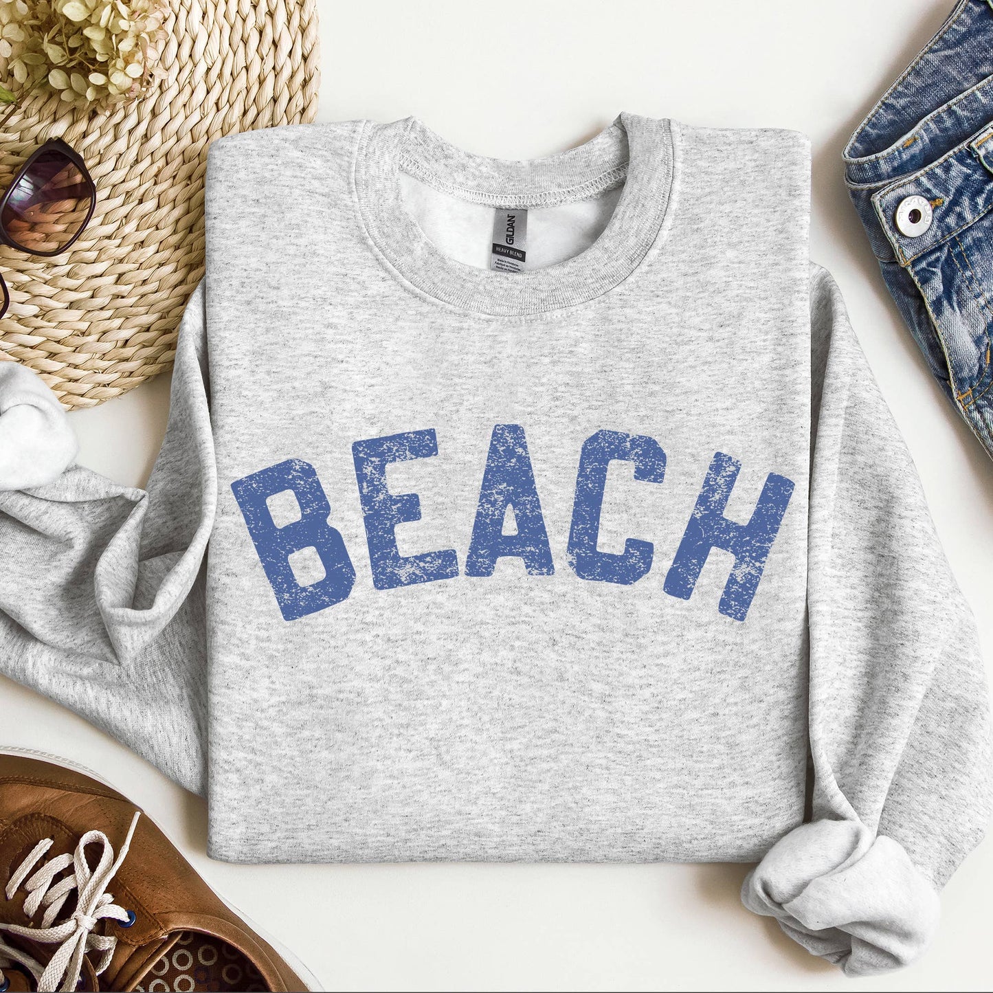 Beach Bum Crewneck Sweatshirt – Entspannter Sommerpullover für Küsten-Flair