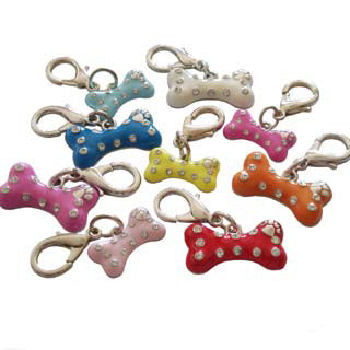 Enamel Bone Charm for dogs and cats – small and large sizes