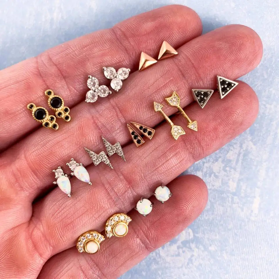 Bohemia Muschel Seestern baumelnde Ohrring-Set für Damen Sommer Strand Perle Muschel Tropfen Geometrische Ohrringe Mädchen Mode Schmuck
