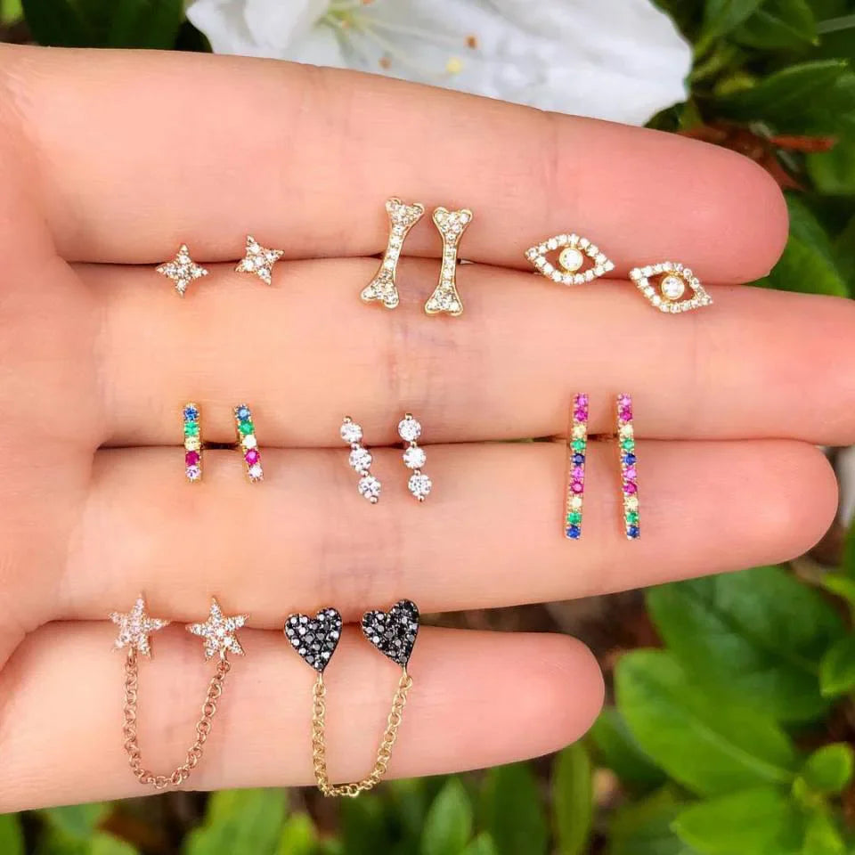 Bohemia Muschel Seestern baumelnde Ohrring-Set für Damen Sommer Strand Perle Muschel Tropfen Geometrische Ohrringe Mädchen Mode Schmuck