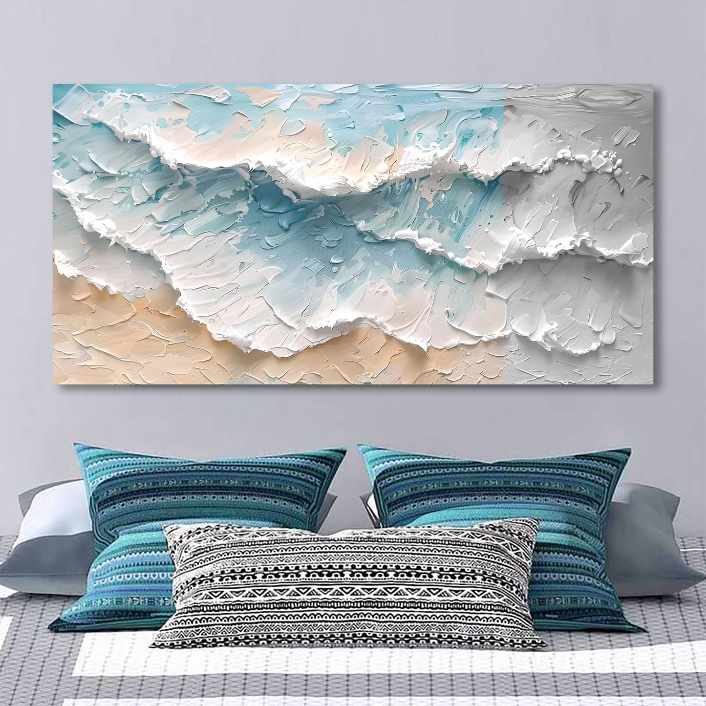 Blaue Ozean Küstenwandkunst