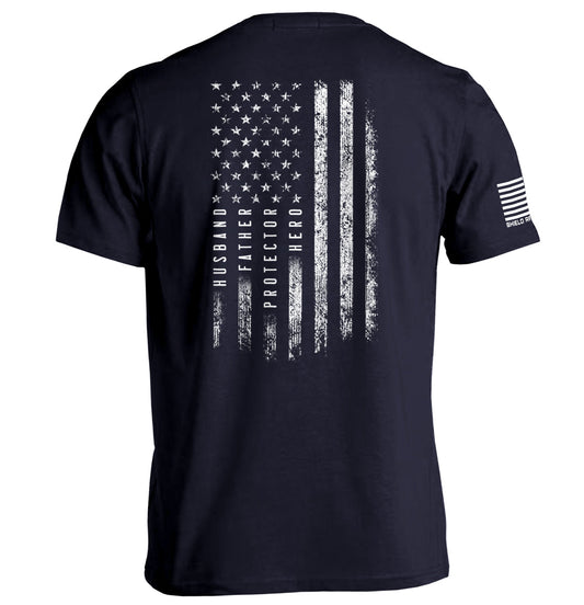 Ehemann Vater Beschützer Held Amerikanische Flagge