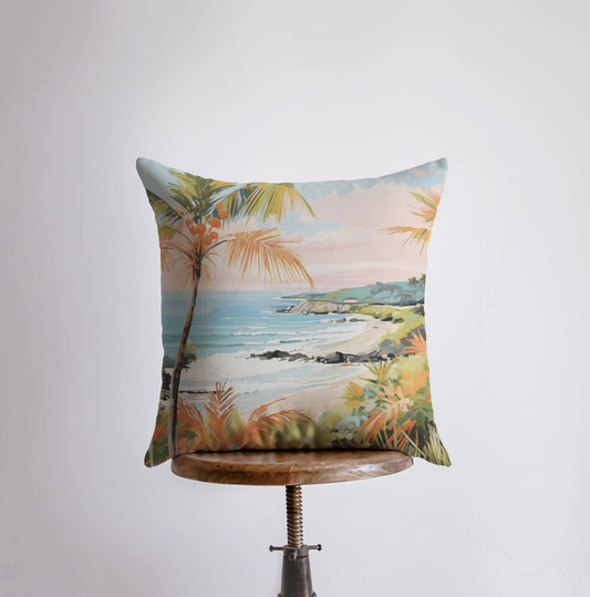 Sunset Coastline Pillow