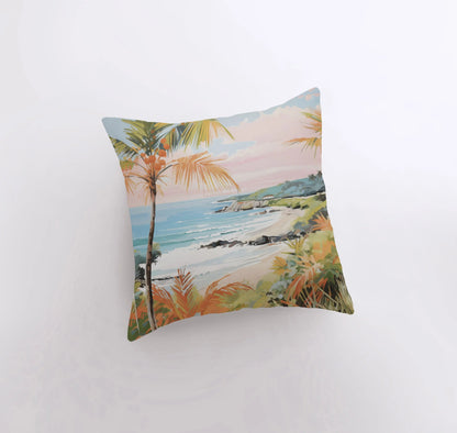 Sunset Coastline Pillow