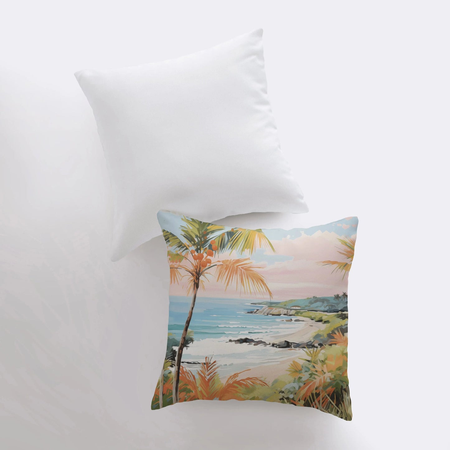 Sunset Coastline Pillow