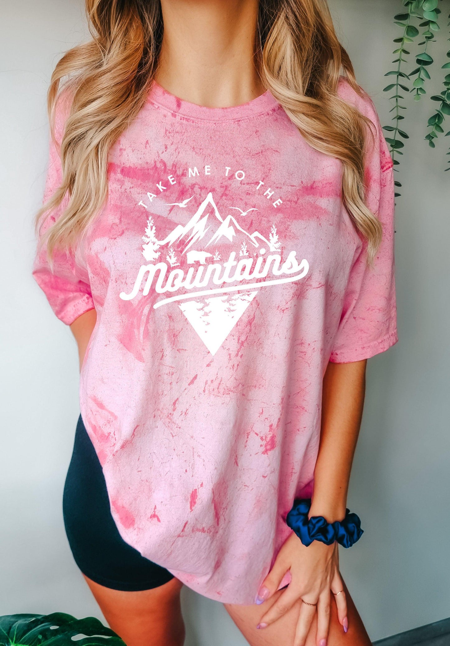 Nimm mich mit in die Berge Camping Wandern Comfort Colors T-Shirt (Dreieck)