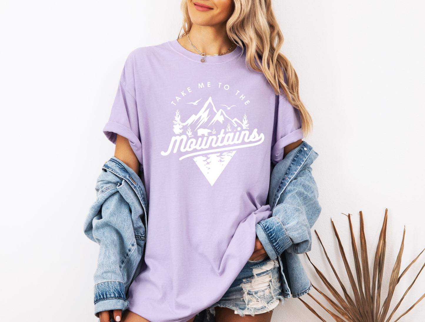 Nimm mich mit in die Berge Camping Wandern Comfort Colors T-Shirt (Dreieck)
