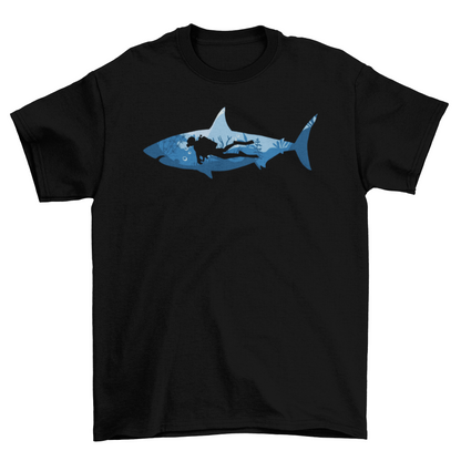 Scuba Diving Shark T-shirt