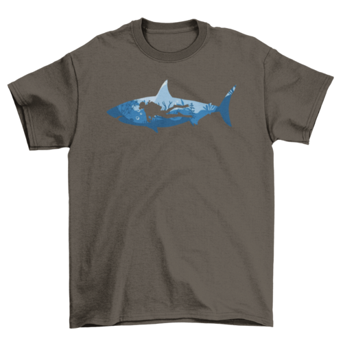 Scuba Diving Shark T-shirt