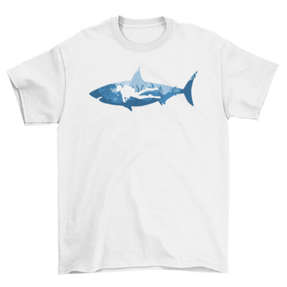 Scuba Diving Shark T-shirt