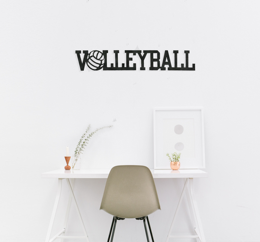Volleyball Word - Metal Wall Art - ArtElement 