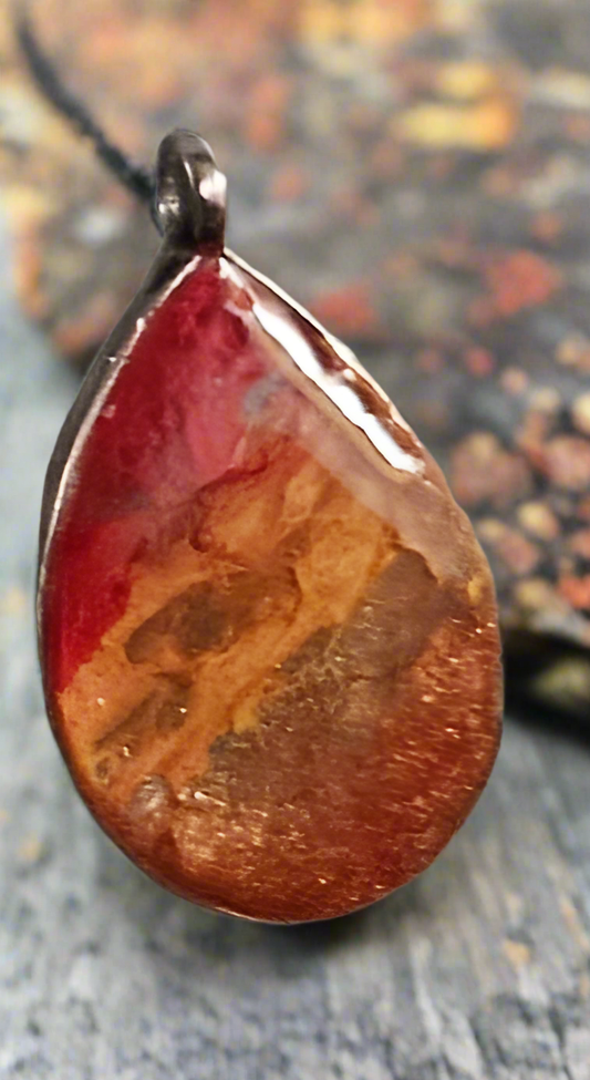 Autumn spice resin necklaces
