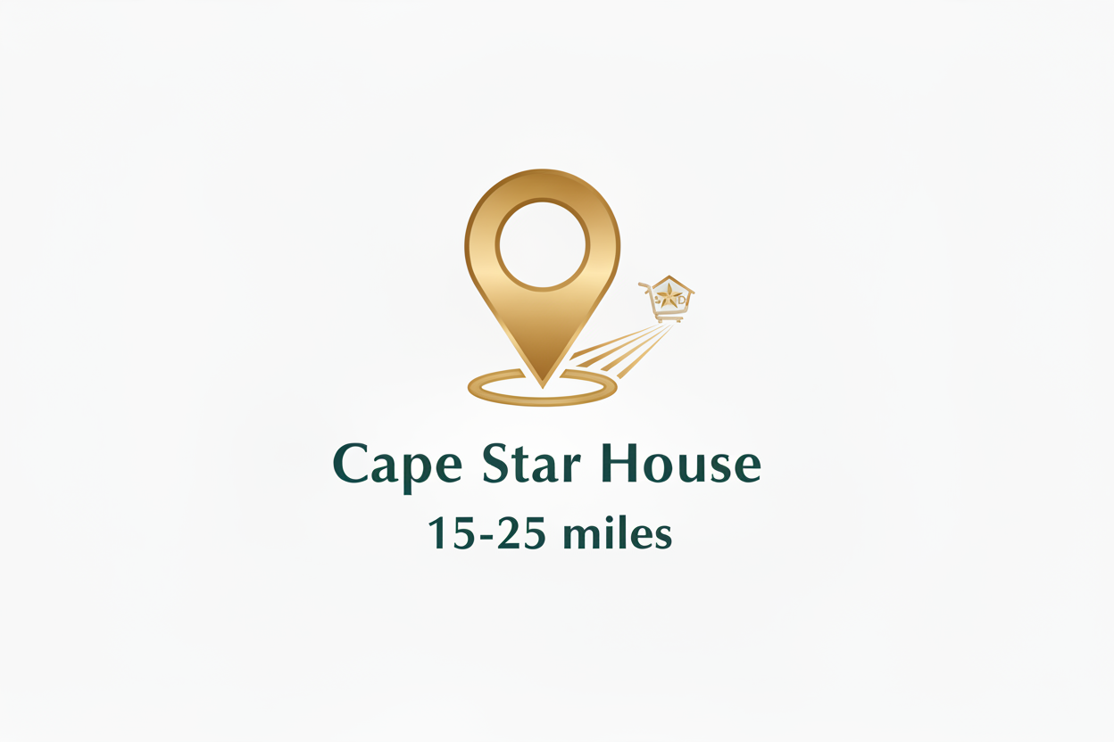 Cape Star House S&D – Curbside Pickup & Delivery (Zone 3: 15–25 miles)