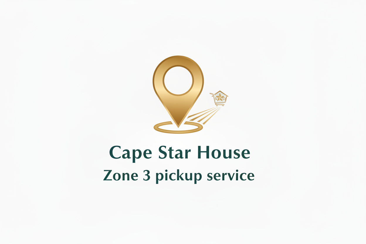 Cape Star House S&D – Curbside Pickup & Delivery (Zone 3: 15–25 miles)