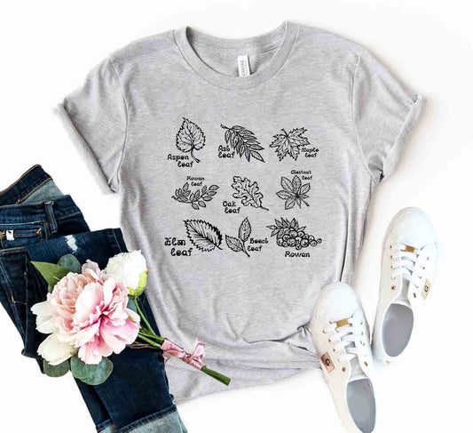DT0313 Drawn Fall Leaves Shirt