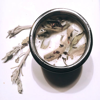 Lavender + White Sage Aromatherapy Scented Soy Wax Candle - ArtElement 