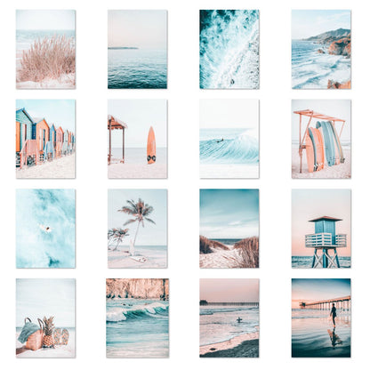 Beach Surf Wall Collage | 30 Pictures