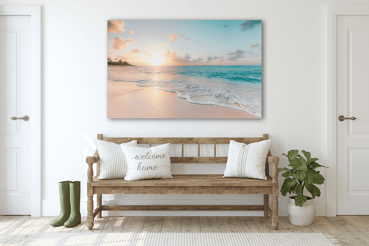 Glass Wall Art -Sea & Waves  (18x28 inches - 46x72cm) - ArtElement 