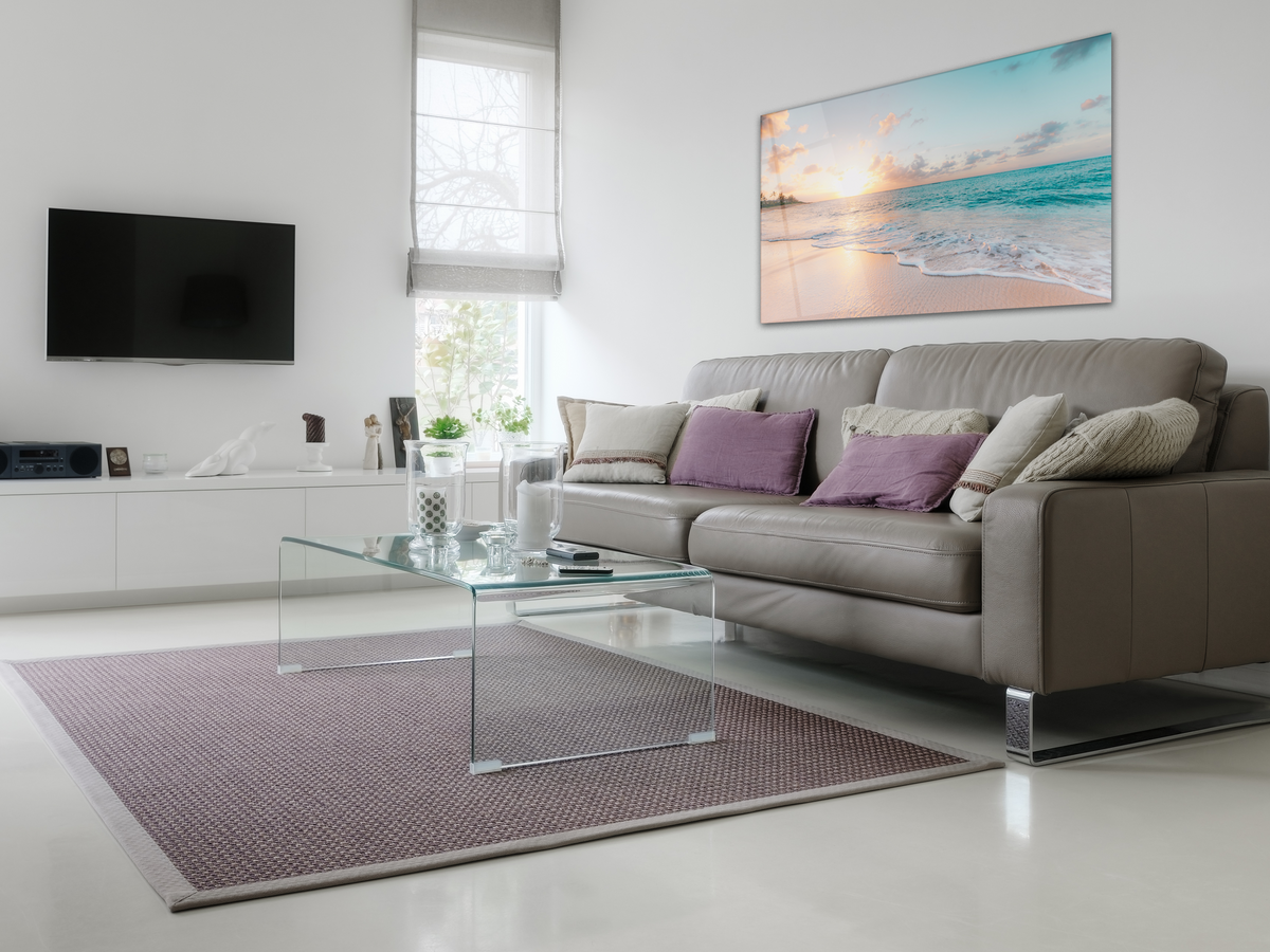Glass Wall Art -Sea & Waves  (18x28 inches - 46x72cm) - ArtElement 