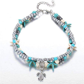 Ocean Theme Double Layer Anklet - ArtElement 