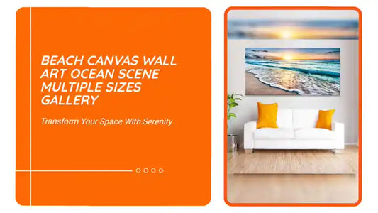 Beach Canvas Wall Art Ocean Scene Multiple Sizes Gallery by@Outfy