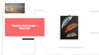 "Three Feathers" &ndash; Poster by@Outfy
